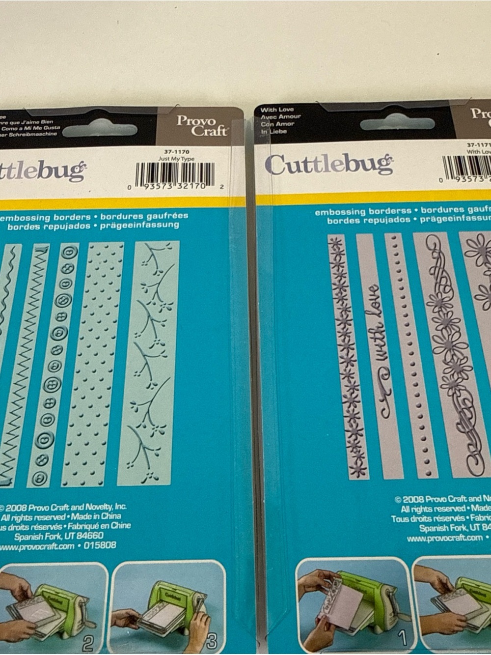 LOT CUTTLEBUG EMBOSSING FOLDERS & BORDERS 4x6 & 2x2.75 & 3x3.75 Provo Craft NEW - Picture 3 of 16